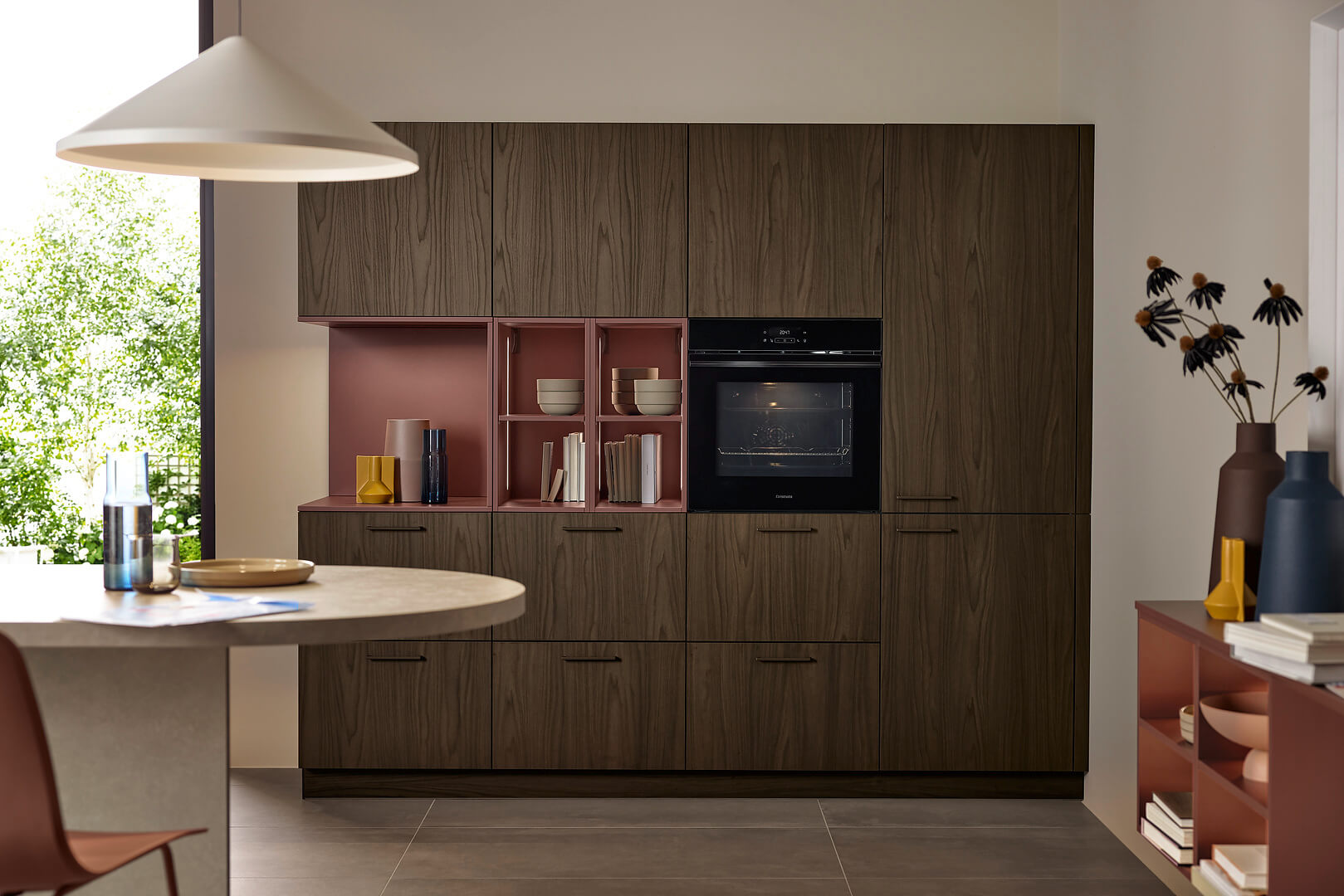 SOFT LACK - Hennarot softmatt / LEAF - Noce Marone